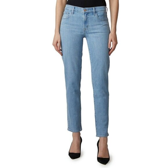 J Brand Womens Blue Stratocast JB002976 ADELE Mid Rise Straight Jeans Size 26 - Picture 1 of 12